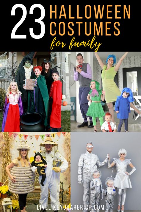 Halloween Costume Ideas For Adults, Matching Family Halloween Costumes, Family Halloween Costume Ideas, Childrens Halloween Costumes, Family Halloween Costume, Halloween Costumes For Family, Themed Halloween Costumes, Holloween Costume, Costume Tutorial