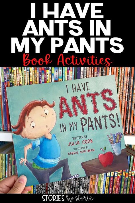 I Have Ants in My Pants by Julia Cook is about a boy who can't sit still no matter how hard he tries. This book includes helpful tips for teachers and parents. I have a few activities you can pair with this book, too! Ants In My Pants Craft, Julia Cook Activities, Preschool Units Themes, Librarian Ideas, Emotional Activities, School Counseling Activities, Tips For Teachers, Parts Of A Book, Social Emotional Activities