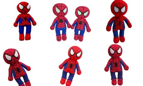 Spiderman Crochet, Free Amigurumi Crochet Patterns, Adorable Crochet, Red Yarn, Amigurumi Free, Black Crochet, Thread Crochet, Amigurumi Free Pattern, Half Double Crochet