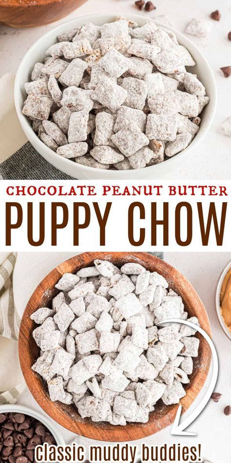 Easy Puppy Chow, Puppy Chow Chex Mix, Puppy Chow Chex, Chex Mix Recipes Original, Puppy Chow Chex Mix Recipe, Puppy Chow Recipe, Chex Mix Puppy Chow, Chex Mix Recipe, Muddy Buddies Recipe