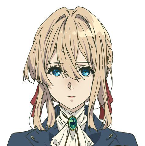 Violet Evergarden Violet Evergarden Color Palette, Violet Evergarden Drawing Pencil, One Punch Anime, Violet Evergreen, Simple Anime, Violet Evergarden Anime, The Ancient Magus Bride, Kyoto Animation, Violet Evergarden