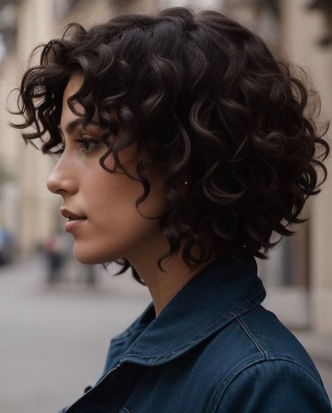 Curly French Bob Haircut, Short Curly Highlighted Hair, Short Layer Curly Haircut, Curly Bob Fine Hair, Edgy Curly Bob, Vanessa Hudgens Short Hair Curly, Short Layered Curly Hair Natural Curls Bob Hairstyles, Edgy Short Curly Haircuts, Diy Short Curly Haircut At Home