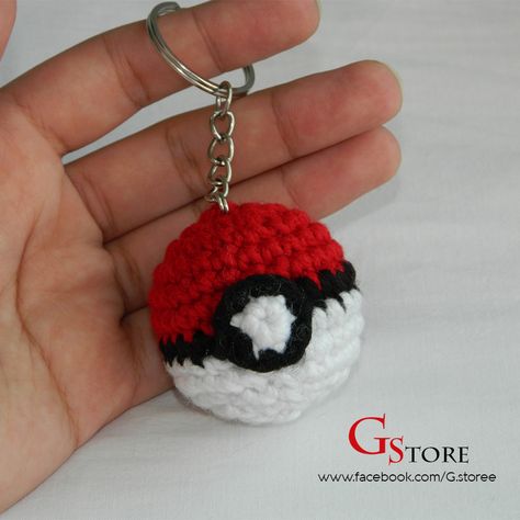 Pokeball Crochet Pattern, Pokeball Pattern, Pokemon Crochet Pattern, Crochet Pokemon, Pokemon Pattern, Keychain Pattern, Pokemon Ball, Crochet Ball, Crochet Keychain Pattern