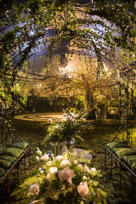 Image of Dior Masquerade Ball Dior Masquerade Ball Cer Nocturn, Real Life Fairies, Enchanted Forest Wedding, Flowers And Greenery, Fairy Wedding, The Secret Garden, Forest Wedding, Alam Yang Indah, Nature Aesthetic