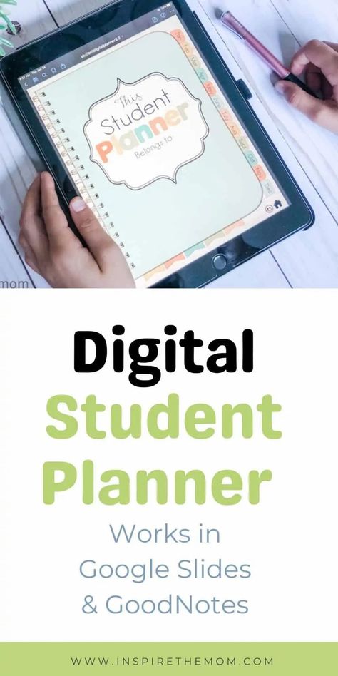 Looking for a way to get your kids organized? check out this digital student planner! Great for distant or home learning! tpt 15.00 #student #planner #digital #homeschool #distant #home #learning #google #slides #goodnotes #planner #plan #organize #kids #learn #resource #classroom #elementary Free Digital Homeschool Planner, Homeschool Student Planner, Homeschool Writing Prompts, Digital Student Planner, Organize Kids, Classroom Elementary, Google Tools, Homeschool Routine, Organized Teachers