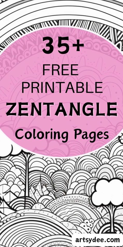 Discover a world of creativity with 35+ Free Zentangle Coloring Pages for Kids and Adults! Dive into a captivating array of intricate designs and patterns that are perfect for all ages. Whether you're a seasoned artist or just starting out, these free coloring pages offer a delightful way to relax and express your creativity. Explore the joy of coloring and let your imagination soar with these diverse zentangle designs. #FreeColoringPages #ZentangleArt #CreativeExpression Zentangle Patterns Coloring Pages, Zentangle Coloring Pages, Tattoo Coloring Book, Adult Coloring Books Printables, Zen Tangles, Adult Coloring Designs, Zentangle Designs, Pattern Coloring Pages, Free Adult Coloring Pages