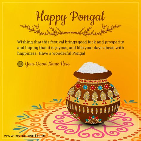 Happy Pongal Wishes Message Name Picture Happy Sankranti Wishes, Pongal Greetings, Pongal Greeting Cards, Sankranthi Wishes, Makara Sankranti, Happy Pongal Wishes, Thai Pongal, Pongal Wishes, Happy Sankranti