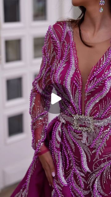 BLINI FASHION HOUSE on Instagram: "Bold and glamorous in magenta, this gown exudes elegance with intricate details. ⭐️💜

#couturegowns2023 #fashioncouture2023 #moda #fashion #blinifashionhouse" Fashion House, Moda Fashion, Intricate Details, Stitching, House Styles, On Instagram, Instagram, Cross Stitching