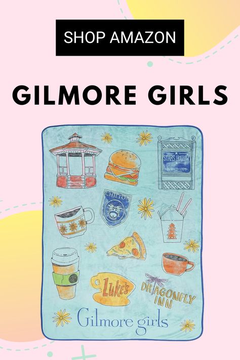 Our Gilmore Girls' Stars Hollow inspired throw blanket features the nostalgic places like Dragonfly Inn & Luke's Diner. May contain affiliate links. Gilmore Girls Blanket, Nostalgic Places, Luke's Diner, Dragonfly Inn, Lukes Diner, Pharmacy Books, Pet Ducks, Blanket Cozy, Scotch Tape