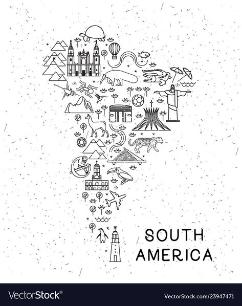 Latin America Map, Amor Tattoo, Canada Tattoo, Maps Aesthetic, Map Logo, Map Sketch, Inca Tattoo, South America Map, Latin America Travel