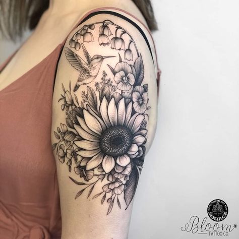 Feminine Compass Tattoo, Cosmos Tattoo, Shoulder Cap Tattoo, Sunshine Tattoo, Strong Woman Tattoos, Inner Arm Tattoos, Beautiful Flower Tattoos, Tattoo Now, Wrist Tattoos For Women