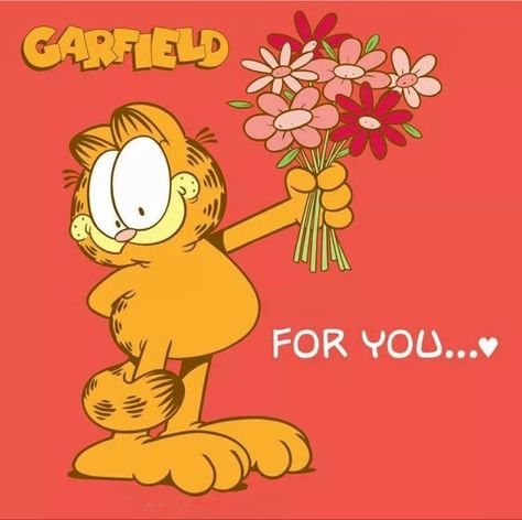 Garfield In Love, Happy Garfield, Garfield Fanart, Garfield Drawing, Garfield Pfp, Garfield Aesthetic, Cute Garfield, Garfield Art, Garfield Quotes