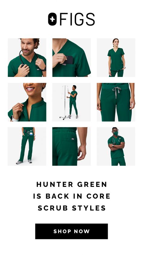 Hunter Green Scrubs Outfit, Cleaning Company Uniform Ideas, Hunter Green Scrubs, Scrubs Photoshoot, Nurse Fashion Scrubs, Nurse Fashion, Nurse Outfit Scrubs, Things Are Looking Up, Nurse Outfit