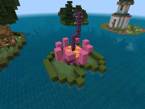 Minecraft Lilypad, Mc Builds, Cute Minecraft Houses, Minecraft Builds, Minecraft Designs, Minecraft Houses, Water Lily, Lily Pads, Statue Of Liberty