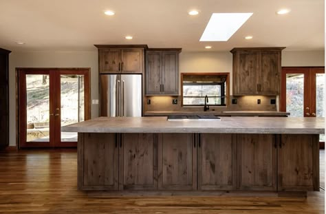 Nevada City Knotty Alder, Knotty Alder Island, Mountain Home Kitchens, Knotty Alder Kitchen Cabinets, Mountain Home Kitchen, Knotty Alder Kitchen, Alder Kitchen Cabinets, Alder Kitchen, Kitchen Cabinets For Sale