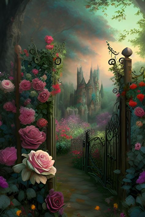 Attractive Wallpaper, Wallpaper Fantasy, Roz Barnett, New Nature Wallpaper, Attractive Wallpapers, Faery Art, Fairy Wallpaper, Fantasy Background, Castle Art