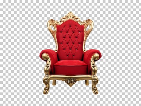 PSD red and gold throne chair isolated o... | Premium Psd #Freepik #psd #chair #armchair #throne #armchairs Gold Throne Chair, Gold Throne, King Throne Chair, Chair Png, King Throne, Golden Chair, Youtube Background, Gold Wallpaper Phone, King Chair