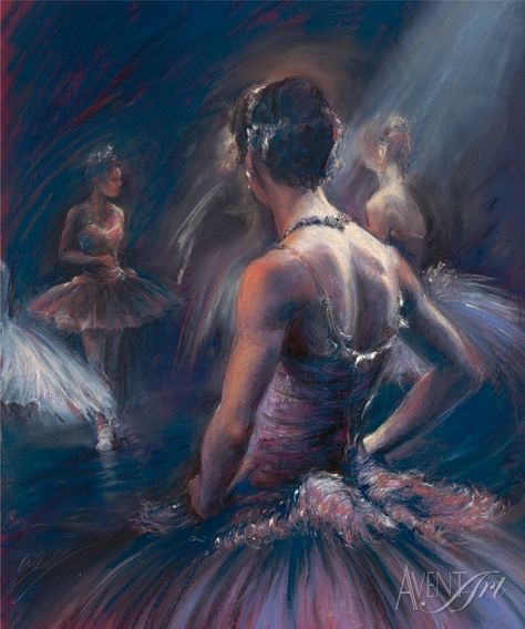 Soft Pastels Drawing, Conte Crayon, Waiting In The Wings, Pastel Paintings, Paintings And Drawings, Dance Theater, Art Pastel, Art Painting Gallery, Dance Art