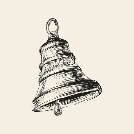 How To Draw A Bell, Bell Tattoo Ideas, Bells Tattoo, Bell Sketch, Bell Drawing, Bell Illustration, Bell Tattoo, Brother And Sister Tattoo Ideas, Sister Tattoo Ideas