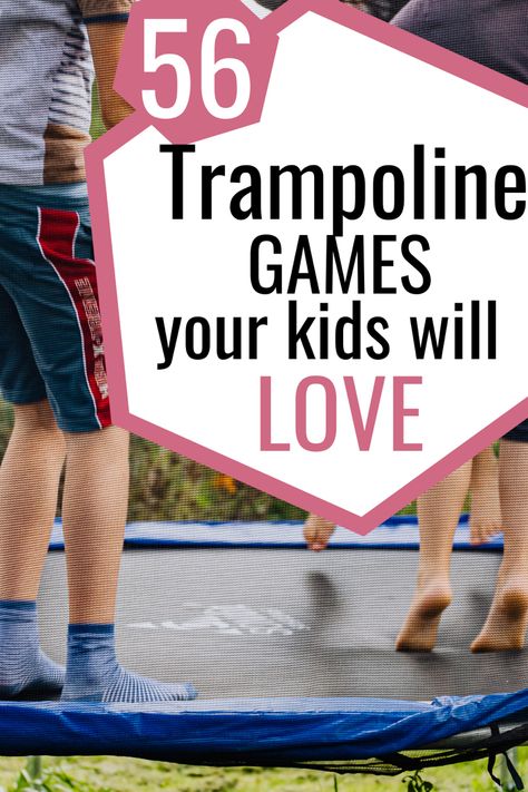 Kids jumping on trampoline Fun Trampoline Ideas, Trampoline Games For Kids, Fun Trampoline Games, Games To Play Inside, Trampoline Ideas, Games To Play Outside, Old Trampoline, Trampoline Games, Small Trampoline