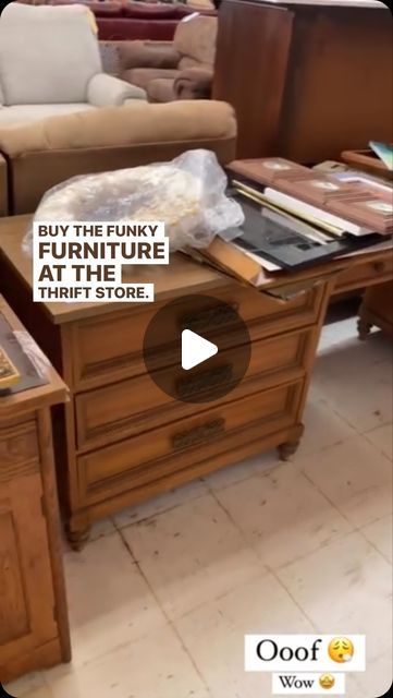 Katie Aldrich || Modern & Vintage Furniture Flips on Instagram: "Buy the funky furniture 🕺🏼  Before anyone comes at my for the total value. ($2,100 is insane to me) I’m donating these nightstands to a local school for an event to help bring in donations! BIG shout out to Baum Marble and Granite in Waukesha WI for donating an entire slab of beautiful quartzite (Total value $1,500 for the slab) 🙏🏼   Paint washed with Algonquin from @fusionmineralpaint  Sealed with @generalfinishes Flat top coat  Original Hardware Drawer liners from Amazon" Furniture Flips Before After, Painting Old Furniture Ideas, Nightstand Flip, Thrift Flip Furniture, Goodwill Furniture, Renovated Furniture, Refinished Nightstand, Paint For Furniture, Diy Furniture Upholstery