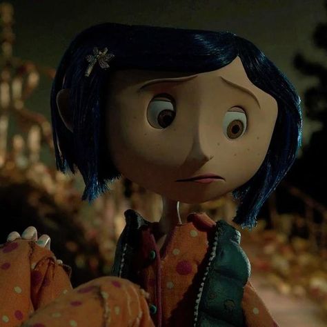 -‘, 𝐈𝐒𝐋𝐀!! 🎃 *ೃ༄ on TikTok Personalized Dolls, Coraline, Original Gift, Dolls, Halloween, Hair, Blue