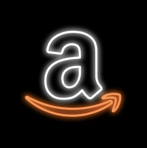 Amazon Logo Aesthetic, Neon Icons For Apps, Led App Icon, Amazon Neon Icon, App Icon Aesthetic Neon, Neon Aesthetic Icons For Apps, Google Neon Icon, Neon Facetime Icon, Neon Light App Icons