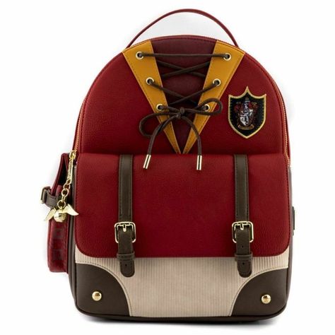 Gryffindor Quidditch, Harry Potter Bag, Harry Potter Backpack, Stile Harry Potter, Harry Potter Accessories, Harry Potter Items, House Colours, Cute Mini Backpacks, Draco Harry Potter