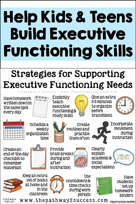 Help kids and teens build executive functioning skills like organization, planning, self-control, flexibility, time management, and more. These are techniques every teacher can use! Games For Executive Functioning, Executive Functioning Activities, Teaching Executive Functioning Skills, Executive Functioning Strategies, Teaching Executive Functioning, Executive Functions, Planning Organization, Executive Function, Executive Functioning Skills