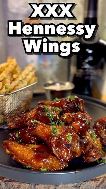 Henny Wings Recipe, Hennessy Chicken Wings Recipe, Hennessy Wings Recipe, Hennessy Wings, Chicken Wing Recipes Fried, Honey Barbecue Sauce, Cameron Smith, Honey Barbecue, Diy Cooking