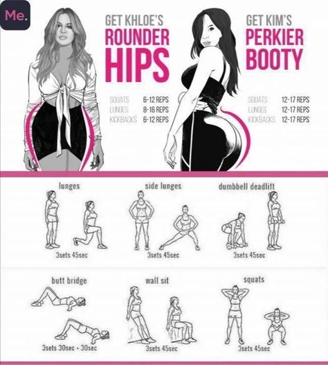 Wider hips & bubble butt workout;) Projek Mengait, Bigger Hips Workout, Summer Body Workout Plan, Latihan Dada, Workout List, Modele Fitness, Buttocks Workout, Leg And Glute Workout, Trening Fitness