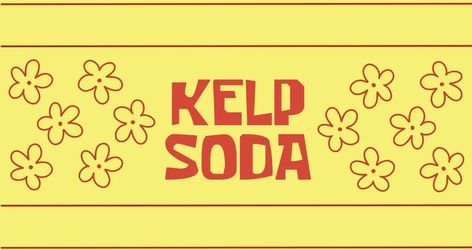 Kelp Soda Spongebob, Spongebob Party Food, Spongebob Chocolate, Spongebob Birthday Party Decorations, Krabby Patty, Spongebob Birthday Party, Spongebob Party, Party Food Labels, Spongebob Birthday