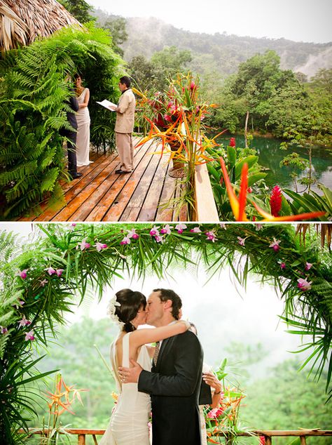 Costa Rica rain forest destination wedding - photos by southern california wedding photographers Beautiful Day Photography Destination Wedding Itinerary, Diy Destination Wedding, Jungle Wedding, Destination Wedding Decor, Costa Rica Wedding, Wedding Itinerary, Destination Wedding Photos, Destination Wedding Inspiration, Destination Wedding Locations