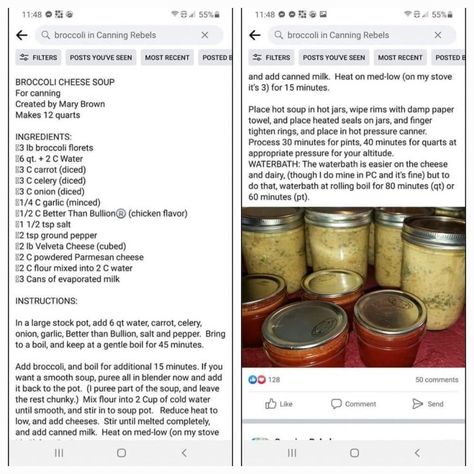 Canning Broccoli Cheese Soup, Canning Broccoli, Balanced Diet Meal Plan, Canned Meats, Fall Veggies, Pressure Canning Recipes, Home Canning Recipes, Canning Food Preservation, Broccoli Cheese Soup