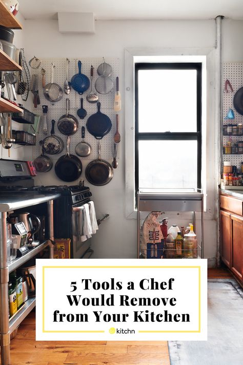 Sohui Kim, chef and owner of Insa in Brooklyn, New York, gives the rundown of what she'd get remove from the kitchen, every time. Professional Chef Home Kitchen, Chefs Home Kitchen, Chef Kitchen Home, Best Kitchen Tools, Rental Kitchen, Countertop Appliances, Professional Kitchen, Chefs Kitchen, Restaurant Kitchen