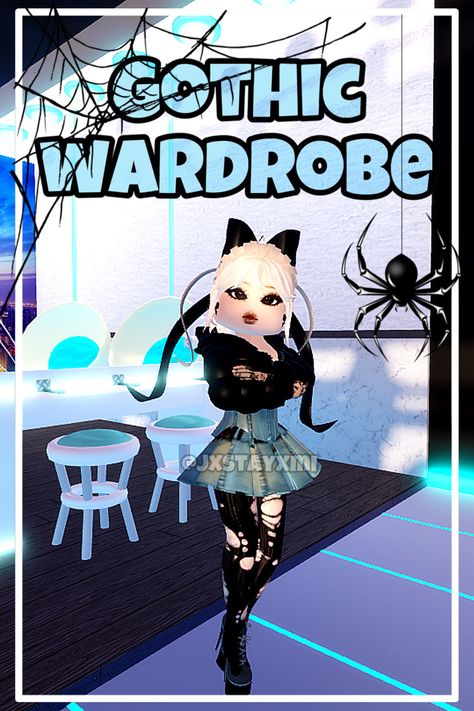 Gothic Wardrobe Royale High, Gothic Wardrobe, Sunset Island, Royale High, Wardrobe Outfits, Club Design, Outfit Idea, Wardrobe, Quick Saves