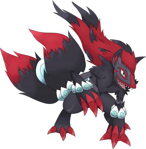 Zoroark Mega Evolution, Mega Zoroark, Pokemon Zorua, Zorua Pokemon, Fanmade Pokemon, Dark Type Pokemon, Zoroark Pokemon, Pokémon Team, Tous Les Anime