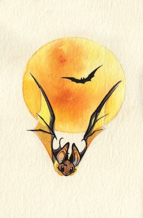 Drawing Bats, Cute Bat Art, Bats Painting, Bat Artwork, Bats Art, Bats Flying, Bat Flying, Bat Art, Bat Tattoo