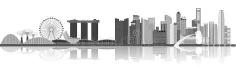 Singapore city skyline illustration. Illustration of Singapore city skyline view , #Aff, #skyline, #illustration, #Singapore, #city, #Marina #ad City Skyline Illustration, Singapore Skyline, Skyline Illustration, Linear Illustration, Singapore City, Phnom Penh Cambodia, City Icon, Global City, City Drawing