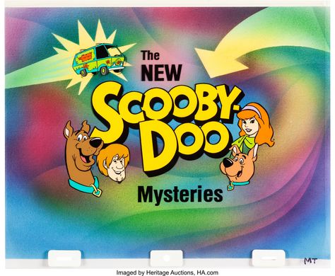 The New Scooby-Doo Mysteries Main Title Cel | Lot #96076 | Heritage Auctions Scooby Doo Movie, Mystery Show, Scrappy Doo, New Scooby Doo, Velma Dinkley, Scooby Doo Mystery, Classic Comedies, Title Card, Hanna Barbera