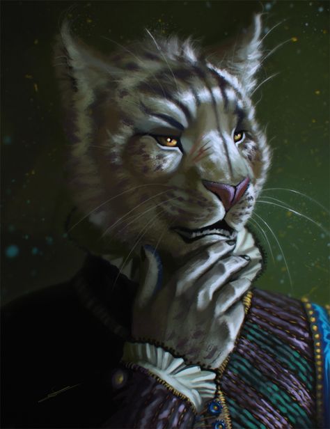 Illustration by: @Dandzialf on Tumblr Dnd Catfolk, Tabaxi Bard, Skyrim Art, Elder Scrolls Art, Heroic Fantasy, Fantasy Races, Cat Character, Fantasy Paintings, Cat People