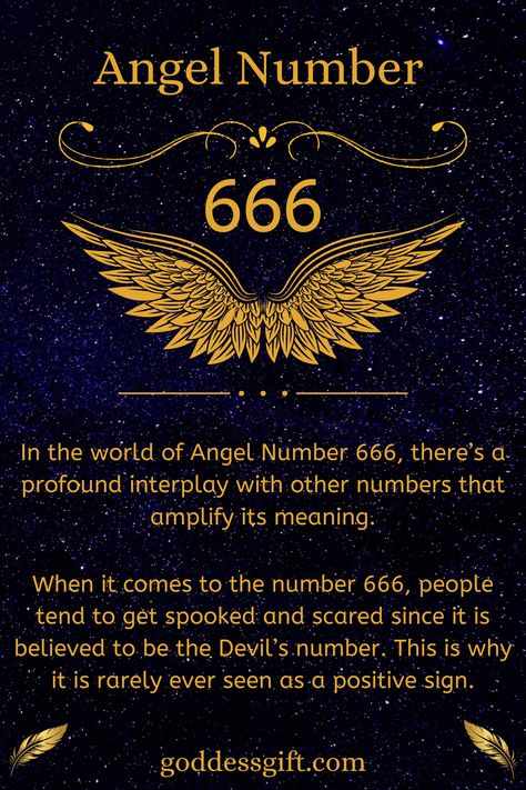 In the world of Angel Number 666, there’s a profound interplay with other numbers that amplify its meaning. Learn more - https://goddessgift.com/angels/666/ . #AngelNumber666 #DivineGuidance #Numerology #SpiritualAwakening #Manifestation #ChangeIsGood #GrowthMindset #SpiritualJourney #NumerologyMeaning #AngelMessages #GoddessGift #ManifestYourDreams 666 Number, 666 Angel Number, Angel Number 666, Witch Things, Witchcraft Spells For Beginners, Spells For Beginners, Witchcraft Spells, Demon Tattoo, Clock Tattoo