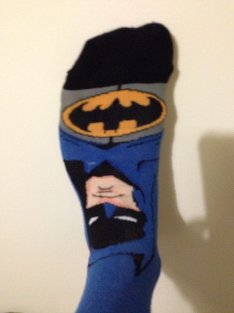 Batman socks Batman Socks, Silly Clothes, Goofy Ahh, Dark Side, Brain, Batman, Socks, Valentines, Funny