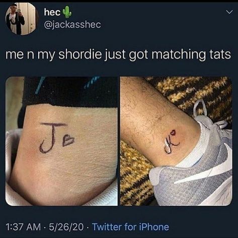 Matching Tats, Best Life Advice, Dark And Twisted, Dark Memes, Go To Movies, Funny Tattoos, Funny Comments, Twitter Quotes Funny, Career Change