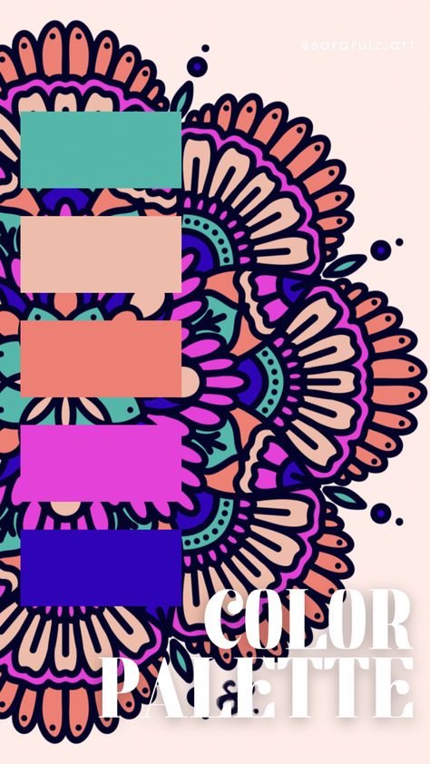 Mandala Color Palette, Coloring Scheme, Colour Catalogue, Boho Colours, Bohemian Color Palette, Indian Colours, Boho Color, Color Catalog, Color Schemes Colour Palettes