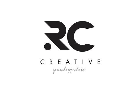 RC Letter Logo Design with Creative Modern Trendy Typography. Rc Logo, Coffee Art Painting, Trendy Typography, Crown Tattoo Design, Church Poster Design, Motion Design Video, Church Poster, Cute Love Wallpapers, Letter Logo Design