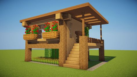 Survival House, House In Minecraft, Minecraft Houses Survival, Minecraft Mansion, Minecraft World, Minecraft Houses Blueprints, Minecraft House Plans, Easy Minecraft Houses, Minecraft House Tutorials