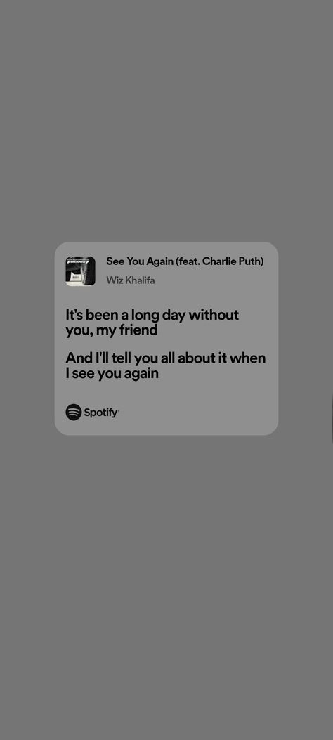 See You Again Charlie Puth, Song Ideas, Wiz Khalifa, When I See You, Charlie Puth, See You Again, Without You, The Wiz, Shirt Brand