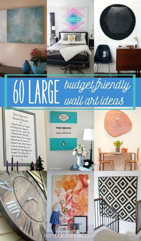 60 Budget-Friendly DIY Large Wall Decor Ideas Diy Large Wall Decor, Large Wall Decor Ideas, Diy Large Wall Art, Budget Apartment, Large Wall Space, Wall Art Ideas, Diy Barn Door, Wall Decor Ideas, Large Wall Decor