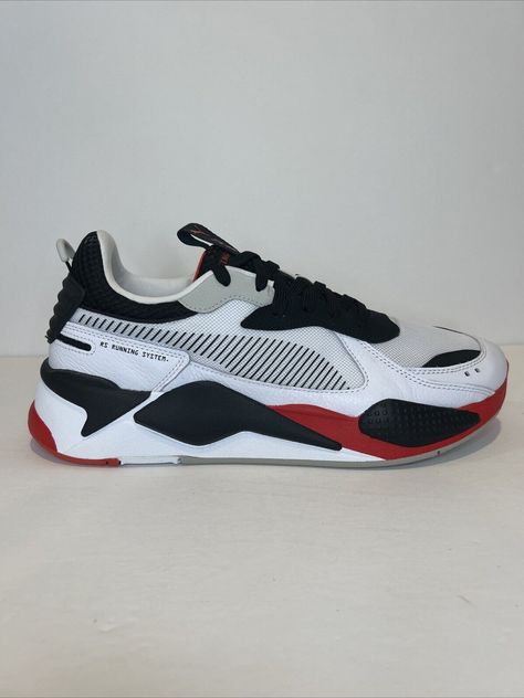 Puma RS-X Home White Black Red Running Size 13 Mens Brand New 386889-01 IN HAND READY TO BE SHIPPED Condition: Never worn, Never Tried on With Box, OG ALL, Deadstock with tags DSWT Return Policy: No returns, refunds, and or cancelations. If you have any questions, do not hesitate to reach out. I answer all my messages quickly. My Messages, Puma Rs X, Puma Rs-x, Puma Rs, Home White, Size 13, Black Red, Return Policy, Athletic Shoes